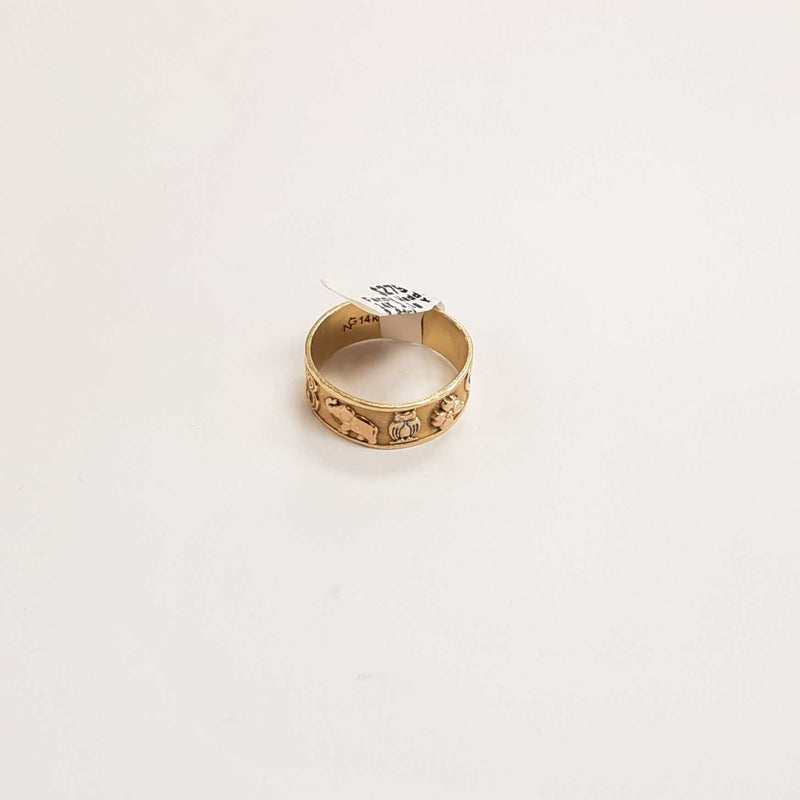 Yellow Gold 14k (.585) 3.1 grams Size 7.5