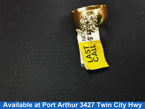 Women's Ring - Solitaire - Yellow Gold 10k (.417) 6.6 grams Size 9