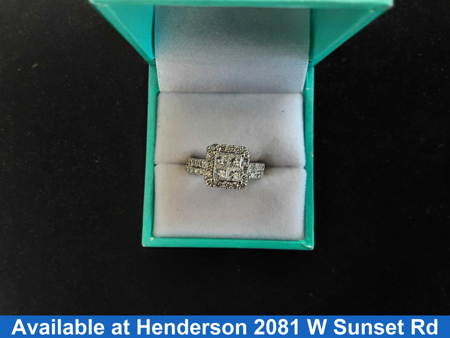 Women's Ring - White Gold 14k (.585) 6.4 grams Size 7