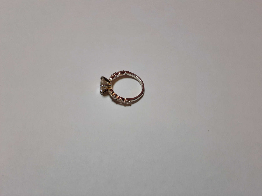 Ring - Engagement Set - Silver 2 grams Size 5.5