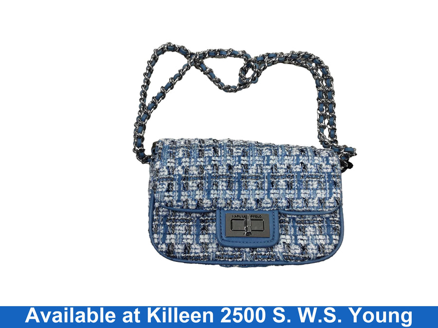 Karl Legerfeld Lh1hi9bt Blue Purse / Handbag