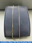 Bead Chain - Yellow Gold 14k (.585) 5.9 grams 20 inch