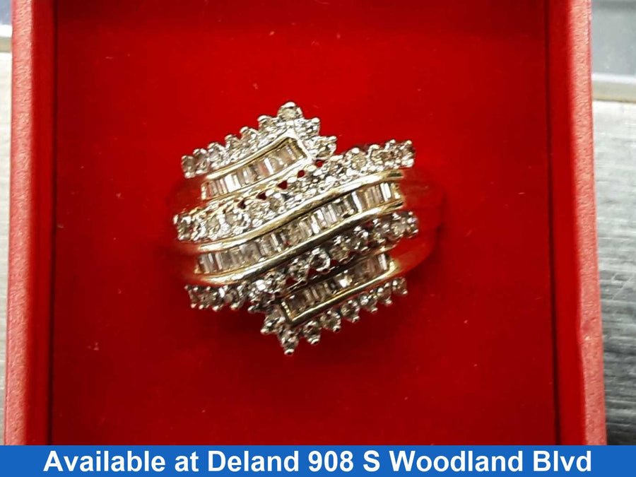 Women's Ring - Yellow Gold 10k (.417) 5.6 grams Size 9
