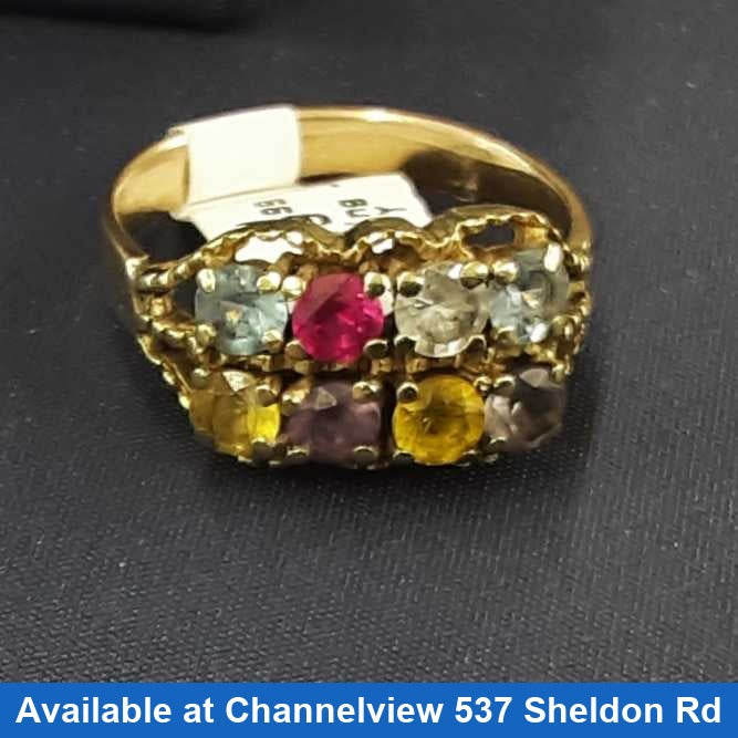 Women's Ring - Yellow Gold 10k (.417) 3.6 grams Size 20