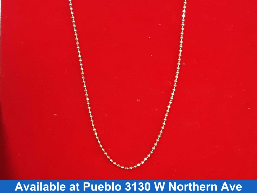 Bead Chain - Rose Gold 14k (.585) 1.7 grams 20 inch