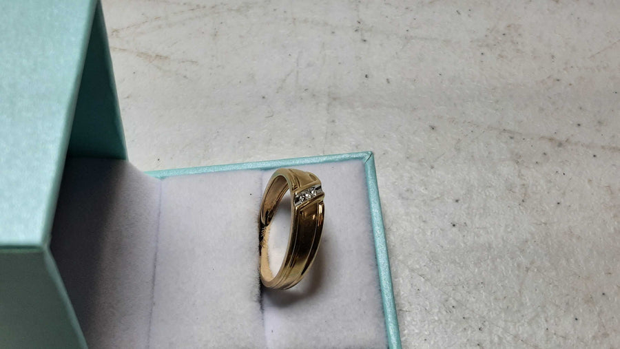 Ring - Wedding Band - Yellow Gold 10k (.417) 3 grams Size 10
