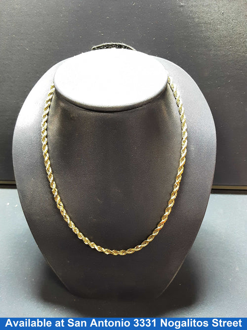 Rope Chain - Yellow Gold 10k (.417) 6.1 grams 24 inch