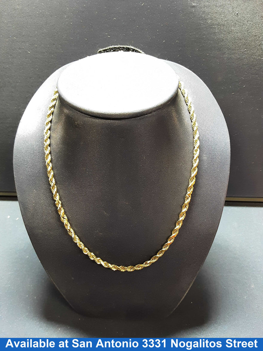 Rope Chain - Yellow Gold 10k (.417) 6.1 grams 24 inch