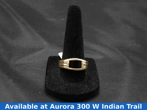Men's Ring - Yellow Gold 10k (.417) 3.8 grams Size 10