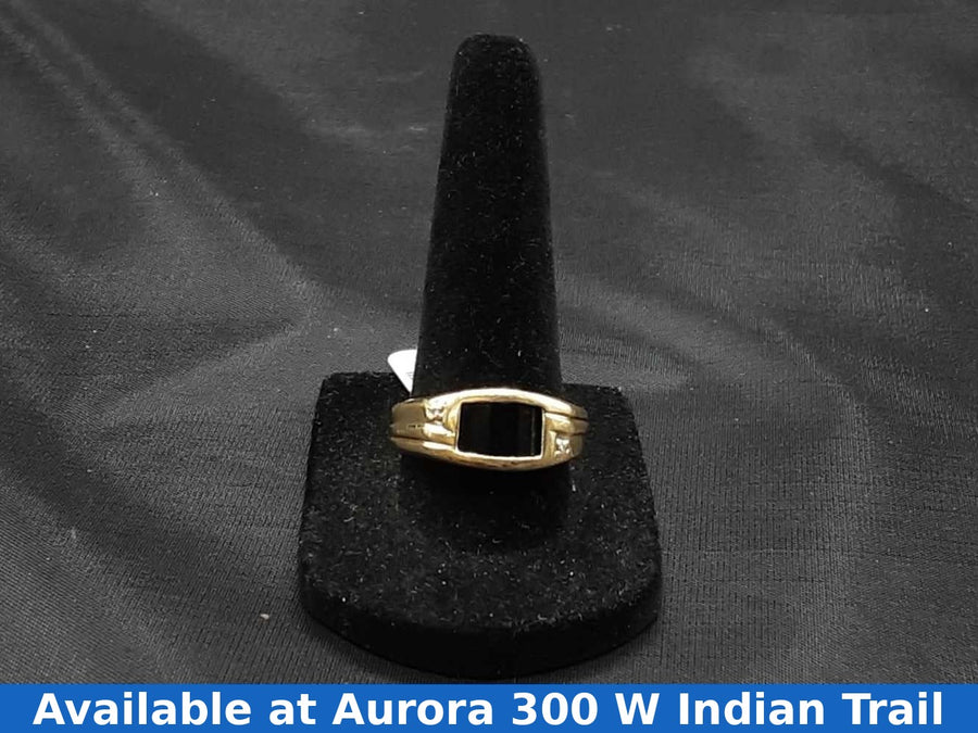 Men's Ring - Yellow Gold 10k (.417) 3.8 grams Size 10
