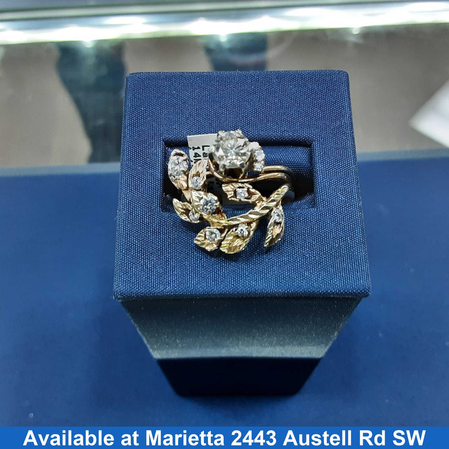 Women's Ring - Yellow Gold 14k (.585) 6.9 grams Size 20