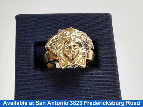 Men's Versace Ring - Yellow Gold 10k  7.5