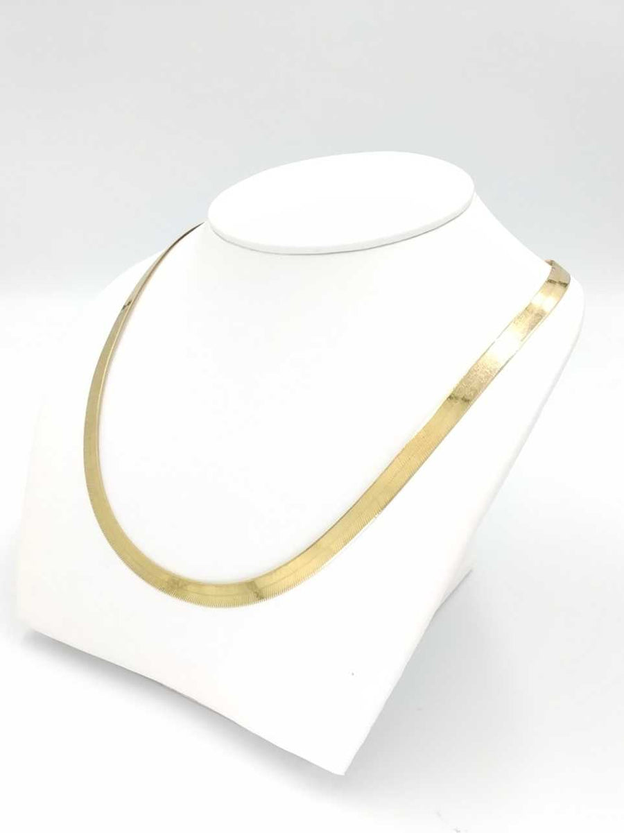 Herringbone Chain - Yellow Gold 10k (.417) 9.4 grams 18 inch