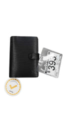 Louis Vuitton Small Ring Agenda Black Wallet