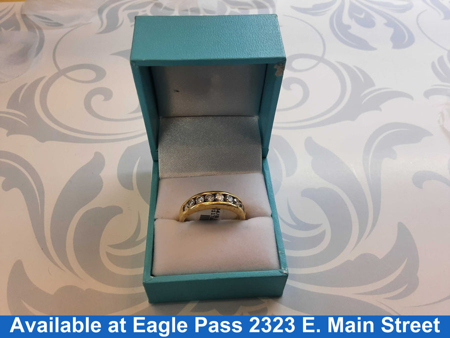 Ring - Wedding Band - Yellow Gold 18k (.750) 7.7 grams Size 8