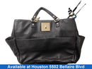 Dkny Black Leather Tote Bag Black Purse / Handbag
