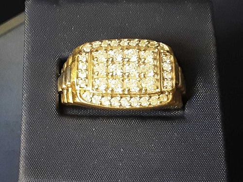 Men's Ring - Yellow Gold 10k (.417) 8.8 grams Size 11
