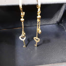 Earrings - Yellow Gold 14k (.585) 2.3 grams