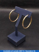 Hoop Earrings - Yellow Gold 10k (.417) 2.1 grams