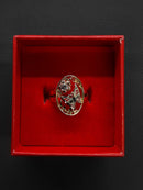 Women's Ring - Tricolor Gold 14k (.585) 2.4 grams Size 8