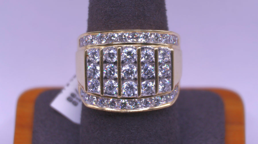 Men's Ring - Yellow Gold 14k (.585) 14.5 grams Size 10