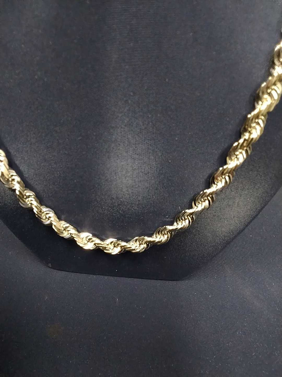 Rope Chain - White Gold 10k (.417) 51.8 grams 24 inch
