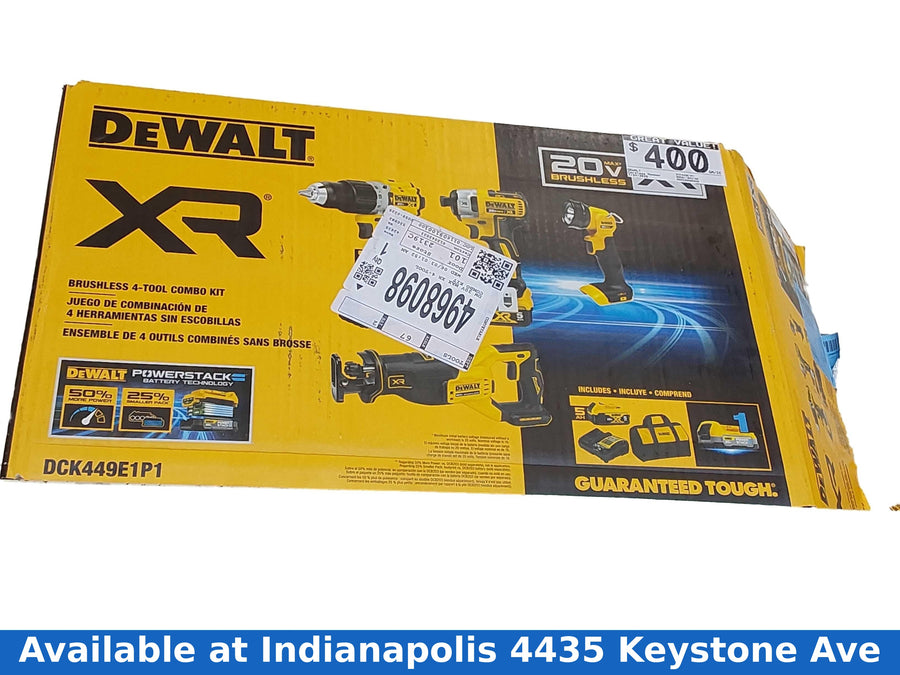 Dewalt Dck449e1p1 Yellow Cordless Hammer Drill