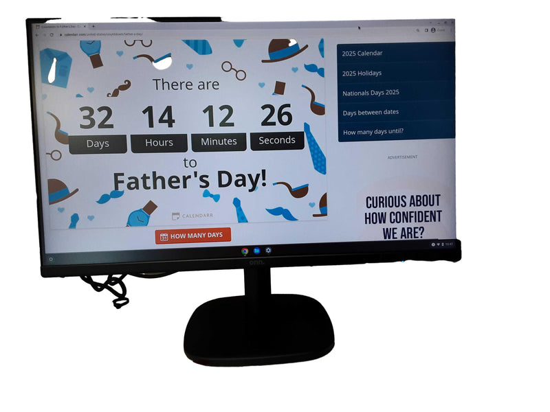 Onn 100140682 Black Computer Monitor