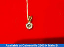 Diamond Pendant - Yellow Gold 14k (.585) 1.6 grams