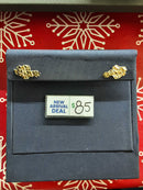 Bamboo Earring Yellow Gold 10k (.417) 1 grams