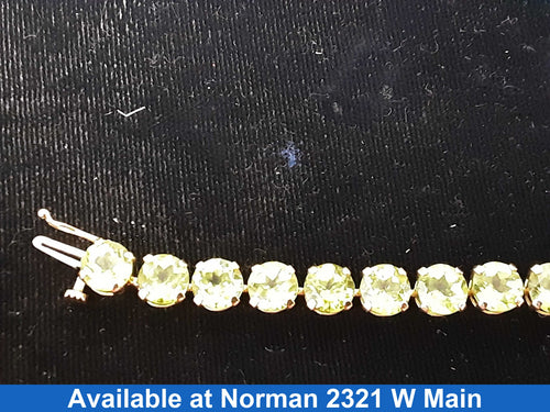 Tennis Bracelet - Yellow Gold 14k (.585) 12.4 grams 7 inch