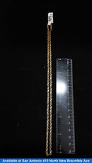 Rope Chain - Yellow Gold 10k (.417) 13 grams 18 inch