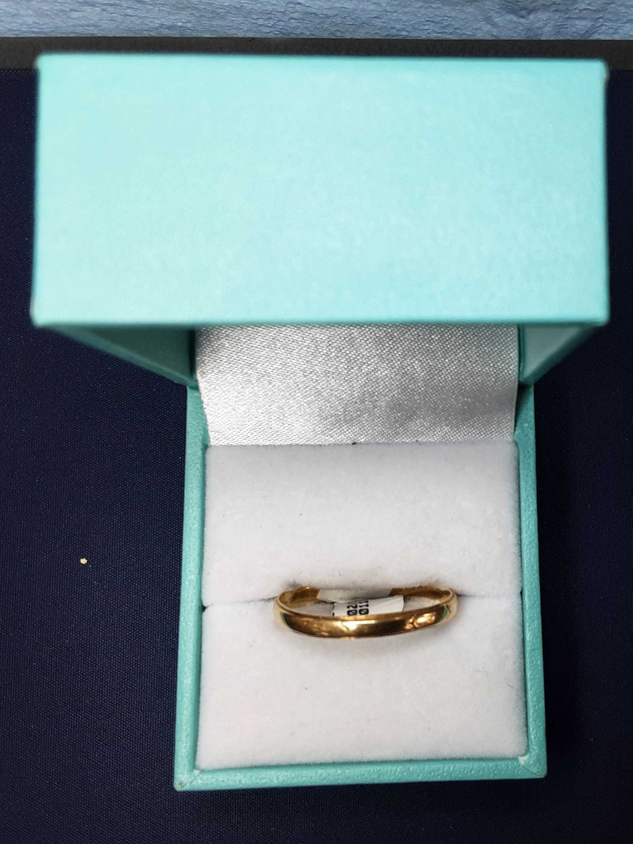 Ring - Wedding Band - Yellow Gold 14k (.585) 1.8 grams Size 12