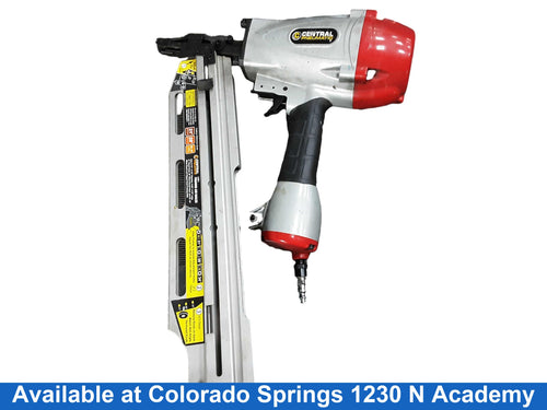 Central Pneumatic 64141 Silver Pneumatic Framing Nailer