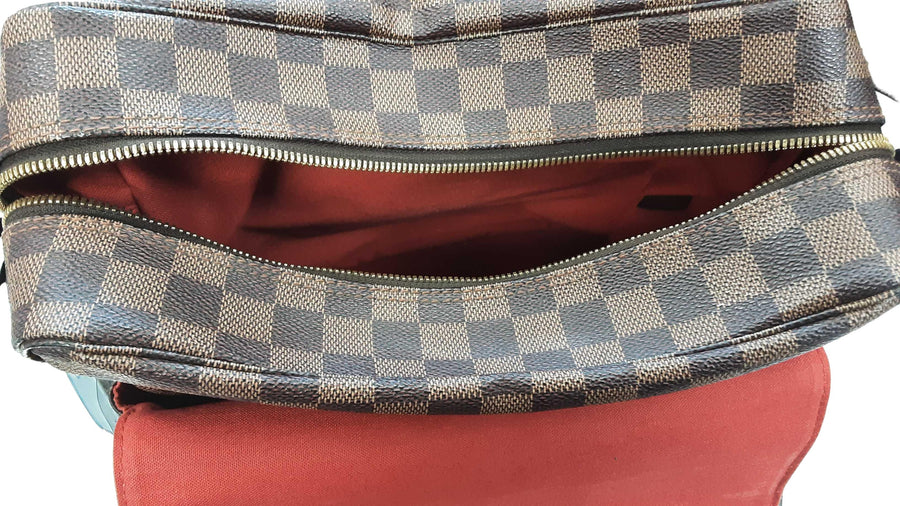 Louis Vuitton Damier Ebene Canvas Brown Purse / Handbag