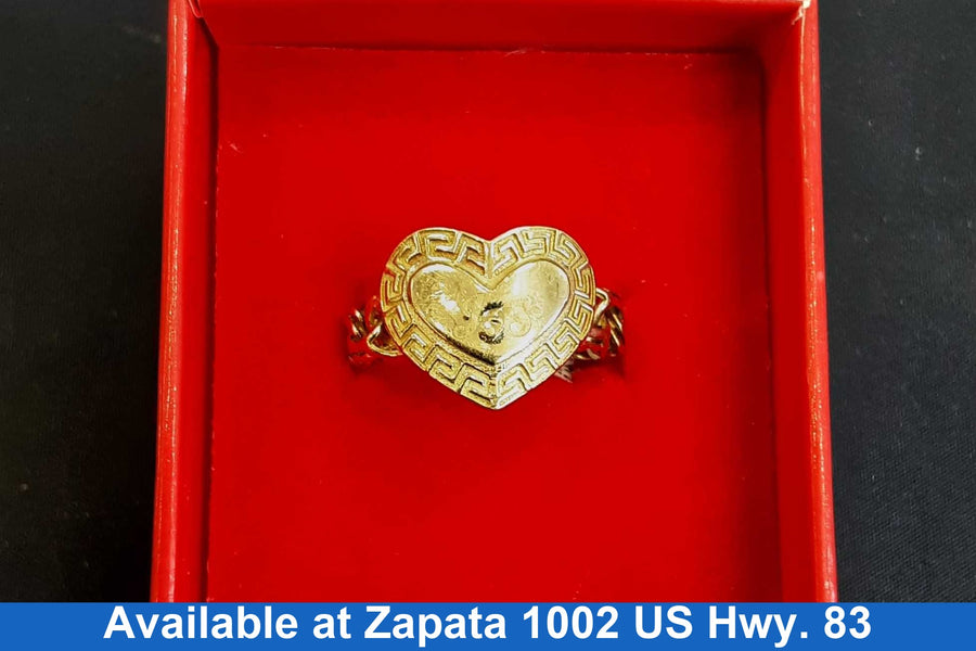 Women's Ring - Yellow Gold 10k (.417) 2.1 grams Size 20