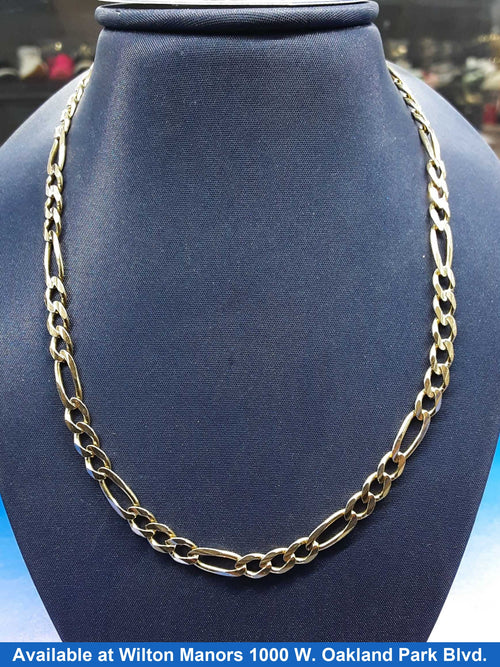 Figaro Chain - Yellow Gold 10k (.417) 14 grams 20 inch