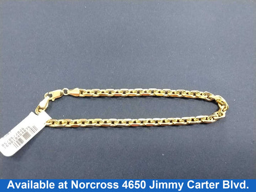 Cable Bracelet - Yellow Gold 14k (.585) 12.4 grams 8 inch