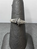 Lady's Ring - Cluster White Gold 10K (.417) 2.5 grams Size 7.5