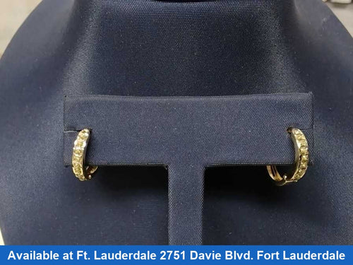 Hoop Earrings - Yellow Gold 14k (.585) 0.7 grams