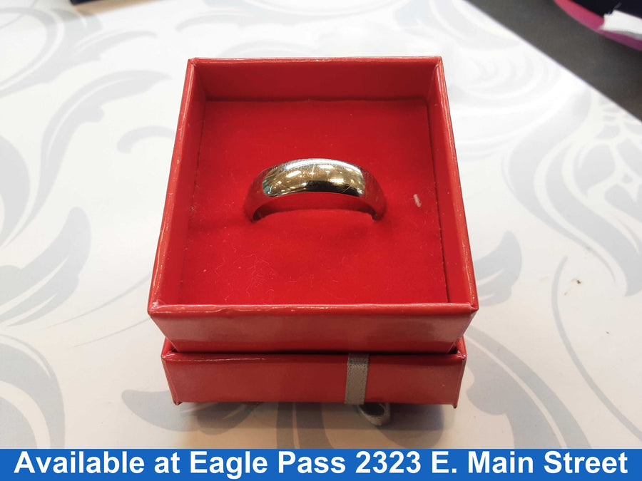 Ring - Wedding Band - White Gold 14k (.585) 6.4 grams Size 12
