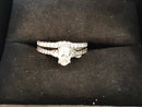 Ring - Engagement Set - White Gold 14k (.585) 4.6 grams Size 6