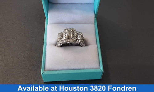 Women's Ring - White Gold 14k (.585) 7.6 grams Size 7.5
