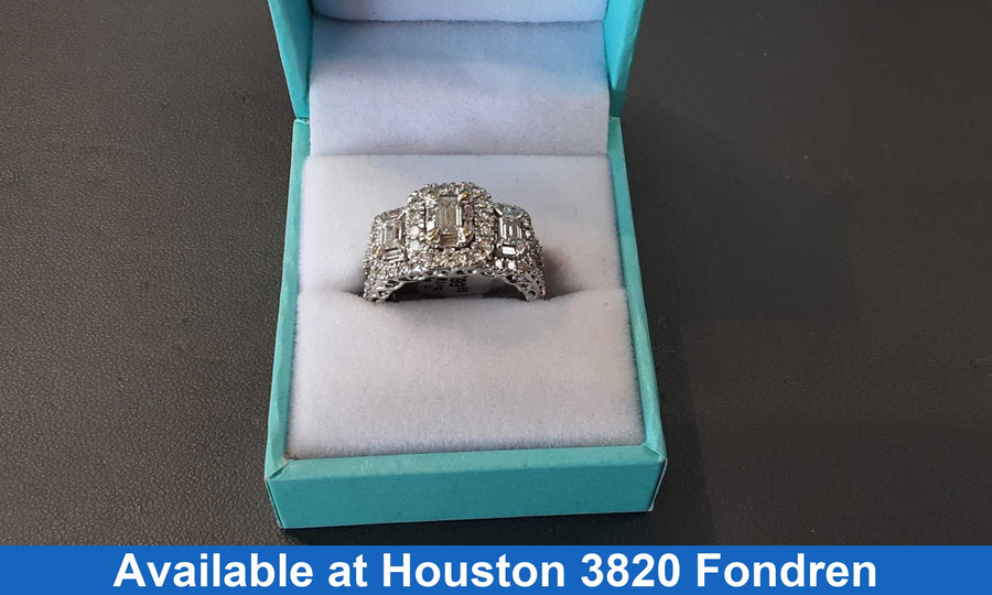 Women's Ring - White Gold 14k (.585) 7.6 grams Size 7.5