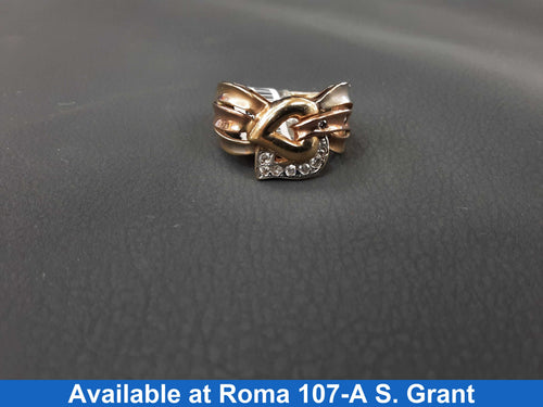 Women's Ring - Yellow Gold 10k (.417) 7.5 grams Size 10.5