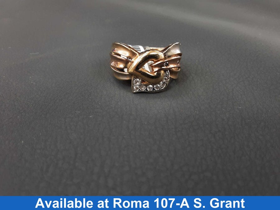 Women's Ring - Yellow Gold 10k (.417) 7.5 grams Size 10.5
