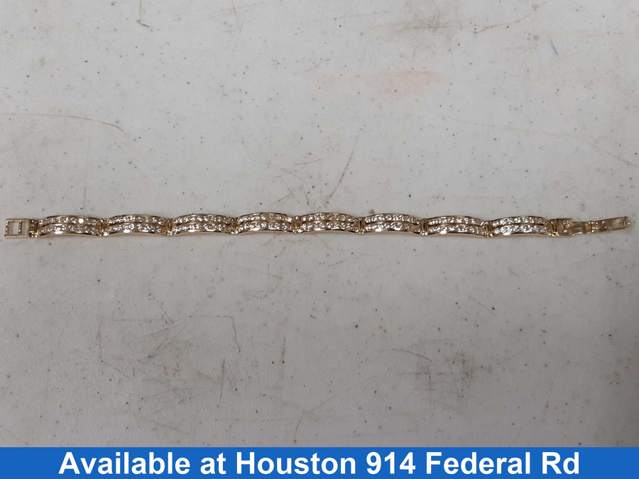 Tennis Bracelet - Yellow Gold 14k (.585) 19 grams 7 inch