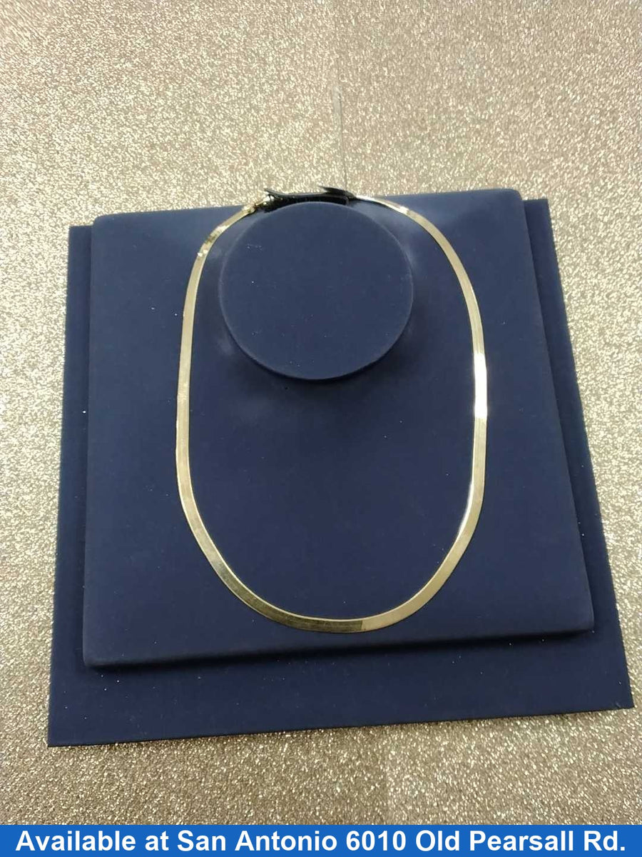 Herringbone Chain - Yellow Gold 10k (.417) 6.2 grams 16 inch