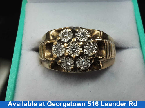 Men's Ring - Yellow Gold 10k (.417) 8.4 grams Size 6