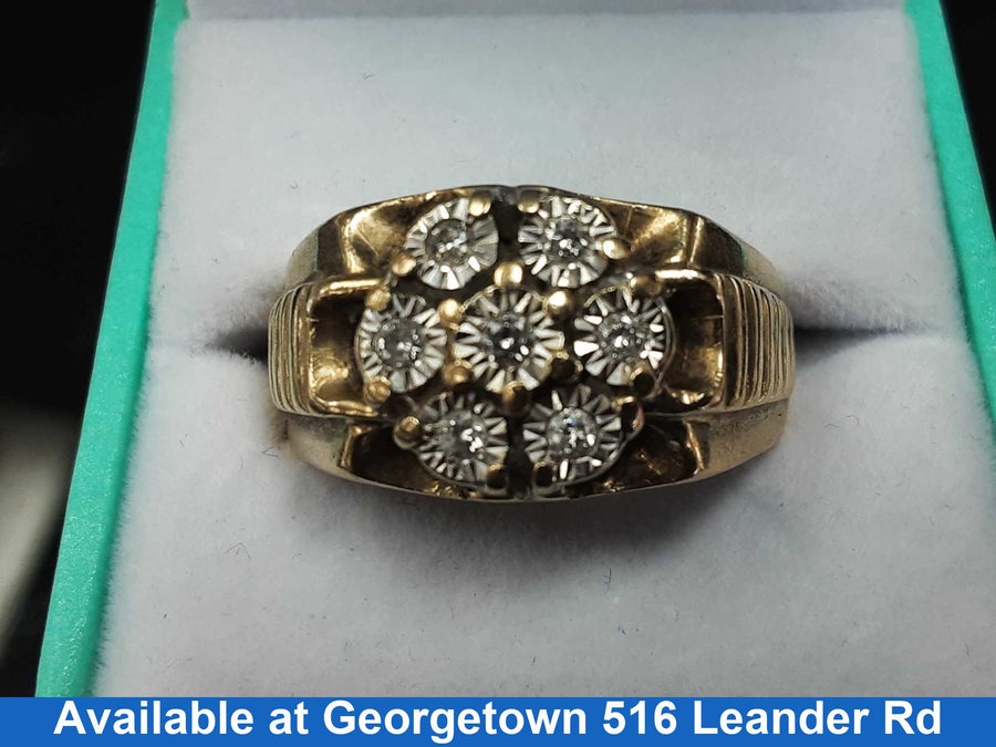 Men's Ring - Yellow Gold 10k (.417) 8.4 grams Size 6